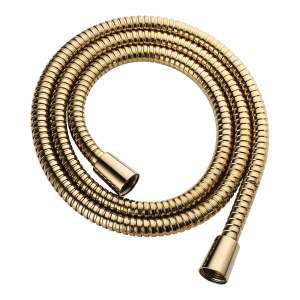 Omnires 023-XGL wąż prysznicowy złoty, osłona stalowa 150cm