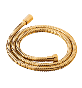 Omnires 029GL wąż prysznicowy złoty, oplot mosiężny.
