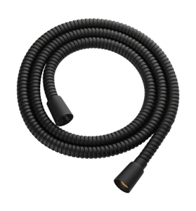 Omnires 023-XBL wąż prysznicowy czarny, osłona stalowa 150cm