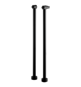 Omnires uniwersalne nogi do baterii wannowych i prysznicowych czarne 8819BL 