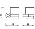 Omnires MP60320CR MODERN PROJECT kubek wiszący chrom.jpg