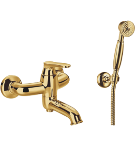 OMNIRES ART DECO AD5131GL bateria wannowa, natynkowa, prysznic 1-funkcyjny.