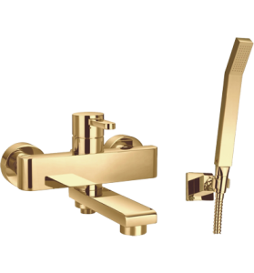 OMNIRES DARLING DA5031GL bateria wannowa, natynkowa, prysznic 1-funkcyjny, złoto.