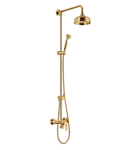 OMNIRES ART DECO AD5144GL system prysznicowy natynkowy, złoty.