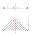 Andex 318/SG Kosz narożny TECHNIC stal nierdzewna polerowana.png