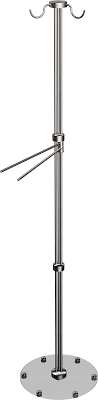 Andex W02/CC Wieszak łazienkowy stojący z prętami .png
