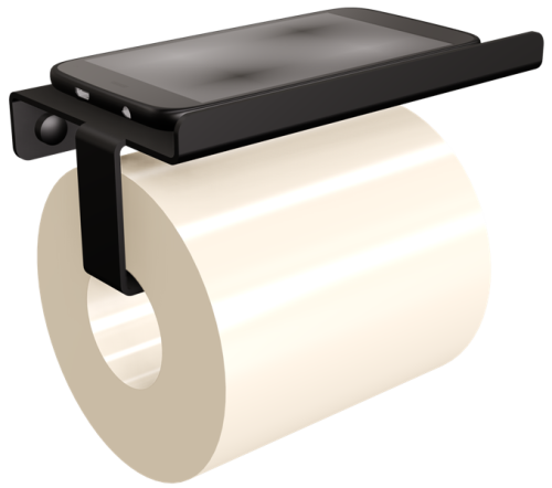 Andex 331/NG Wieszak na papier z półką TECHNIC czarny.png
