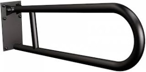 Andex 820/NG Uchwyt półokrągły uchylny z płytą czarny