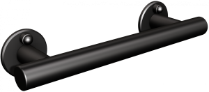 Andex 804/270/NG Uchwyt prosty prysznicowy 26,5 cm czarny