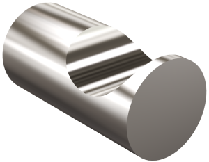 Andex 469/SG Wieszak pojedynczy z rowkiem (dł. 4 cm) NORWEGIAN stal polerowana