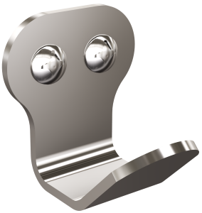 Andex 327/SG Wieszak 1-hakowy TECHNIC stal nierdzewna polerowana