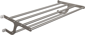 Andex 322/SG Wieszak półka TECHNIC stal nierdzewna polerowana