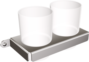 Andex 311/SG Wieszak 2-szklankowy TECHNIC stal nierdzewna polerowana