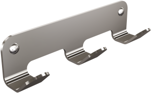 Andex 305/SG Wieszak 3-hakowy TECHNIC stal nierdzewna polerowana