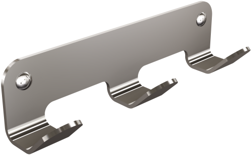Andex 305/SG Wieszak 3-hakowy TECHNIC stal nierdzewna polerowana.png
