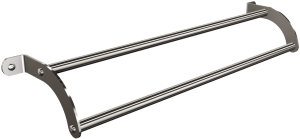 Andex 302/SG Wieszak 2-rurkowy TECHNIC stal nierdzewna polerowana