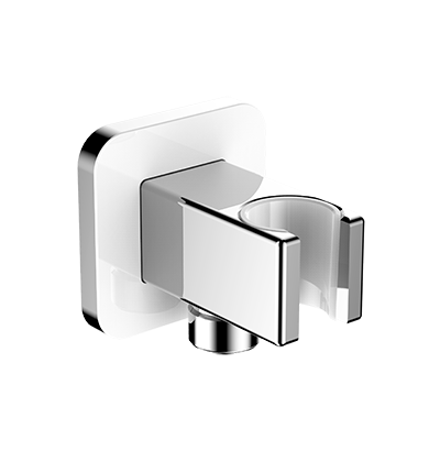 Omnires 8815CRB przyłącze kątowe do węża prysznicowego chrom/biały