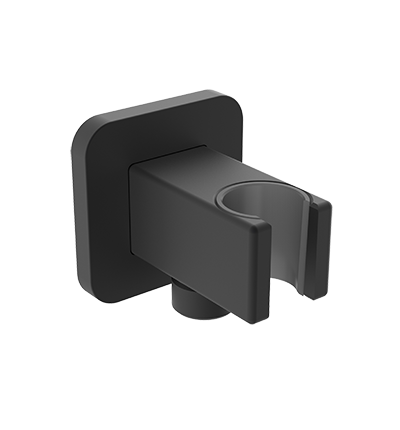 Omnires 8815BL przyłącze kątowe do węża prysznicowego czarny mat