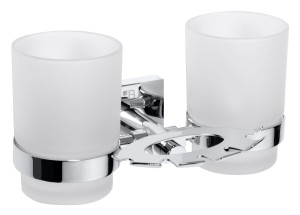 BEMETA 132110042 BETA uchwyt na szczoteczki z dwoma kubkami