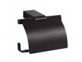 BEMETA 135012010 NERO uchwyt na papier toaletowy z klapką
