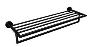 BEMETA 104219070 DARK półka wieszak na ręczniki z relingiem 500 mm