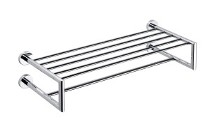 BEMETA 104205102 OMEGA podwójna półka na ręczniki z relingiem 600 mm