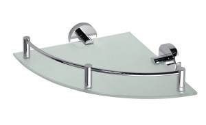 BEMETA 104202162 OMEGA narożnikowa półka szklana