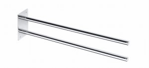 BEMETA 104704142W OMEGA podwójny wieszak na ręczniki