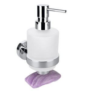 BEMETA 104109182 OMEGA dozownik do mydła 200ml z magnetycznym uchwytem na mydło, mały szklany
