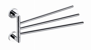 BEMETA 104204112 OMEGA potrójny wieszak na ręcznik uchylny