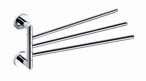 BEMETA 104204112 OMEGA potrójny wieszak na ręcznik uchylny