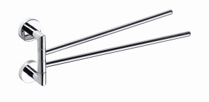 *BEMETA 104204102 OMEGA podwójny wieszak na ręcznik uchylny