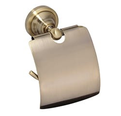 *BEMETA 144112017 RETRO bronze Toilet uchwyt na papier toaletowy z klapką