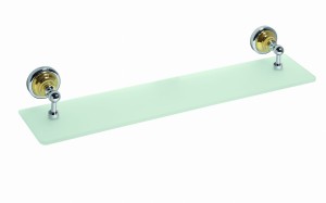 BEMETA 144202248 RETRO złoto/chrom półka szklana