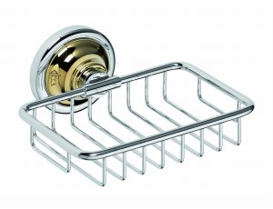 BEMETA 144208168 RETRO złoto/chrom mydelniczka ażurowa