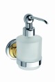 BEMETA 144209108 RETRO złoto/chrom dozownik na mydło 200ml, szklany MINI