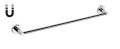 BEMETA 104104282 RAWELL wieszak na ręcznik na magnes 496 mm