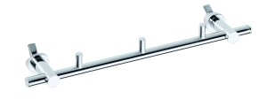 BEMETA 134504222 RAWELL prosty, regulowany wieszak na ręcznik z haczykami chrom