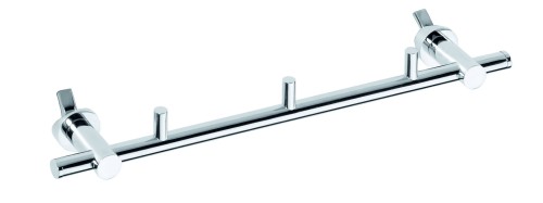 BEMETA 134504222 RAWELL prosty, regulowany wieszak na ręcznik z haczykami chrom