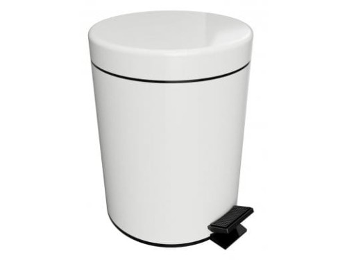 BEMETA 104315014 WHITE biały kosz na śmieci 5L, wolnoopadające wieko