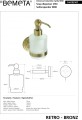 BEMETA 144109107 RETRO bronze dozownik na mydło 200 ml, szklany MINI