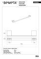 BEMETA 135004022 VIA wieszak na ręcznik 450 mm