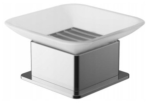 BEMETA 140108191 PLAZA szklana mydelniczka wolnostojąca