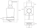 BEMETA 135009042 VIA dozownik na mydło 250 ml