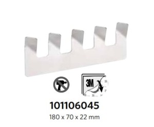 BEMETA 101106045 NIVA wieszak na ręczniki z pięcioma haczykami