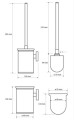 BEMETA 104913112 OMEGA wisząca szczotka wc, białe włosie