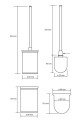 BEMETA 104913152W OMEGA wolnostojąca szczotka wc