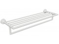 BEMETA 104219074 WHITE Biała półka na ręczniki z relingiem 500 mm