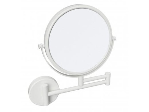 BEMETA 112201514 WHITE białe lusterko łazienkowe O190 mm