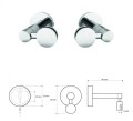 BEMETA 301501131 OMEGA ruchome mocowania tafli lustra 6mm